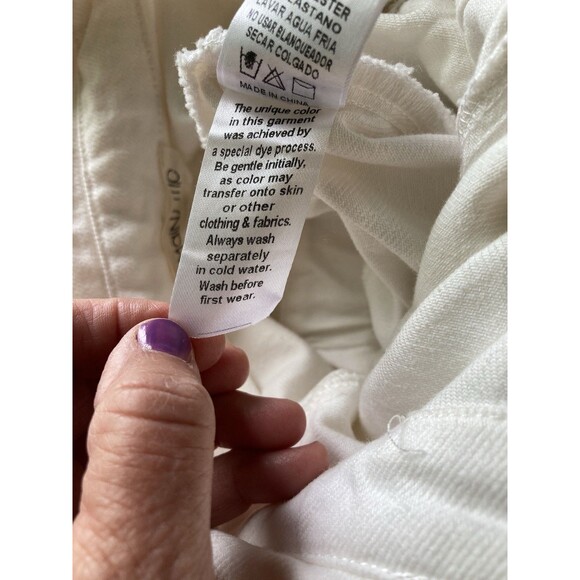 Rockabilly Gold Studded Fringe Western Denim Short Romper M Off White Boho - Picture 11 of 14